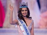 Miss India Manushi Chhilar wins the 67th Miss World contest final in Sanya, on the tropical Chinese island of Hainan on November 18, 2017