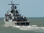 Rescue mission: Argentina's Navy destroyer ARA Sarandi sails off to take part in the search of missing submarine ARA San Juan, from the north breakwater of Argentina's Navy base in Mar del Plata, on the Atlantic coast south of Buenos Aires