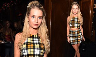 Lottie Moss flashes her toned abs in skimpy two-piece
