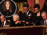 Queen Elizabeth II and Prince Philip are seen arriving at the annual Royal Festival of Remembrance at the Royal Albert Hall, London.