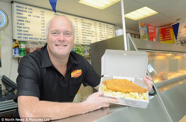 Peter Beedle, who is the proud owner of Beedle's Chippy in Bishop Auckland, County Durham,  has not recieved an invite to his distant cousin Pippa Middleton's lavish wedding this weekend