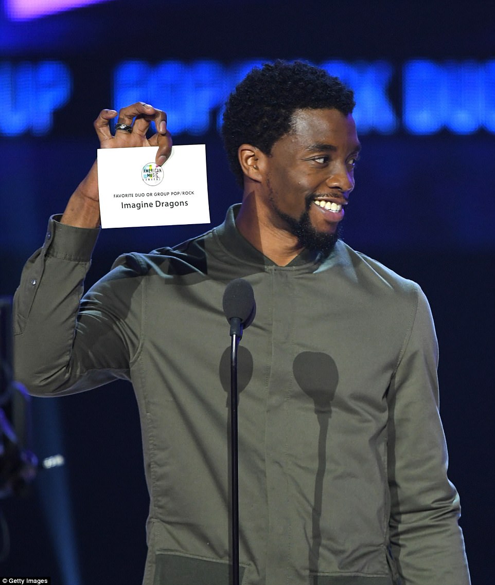 And the winner is: Chadwick Boseman presented the first award of the night
