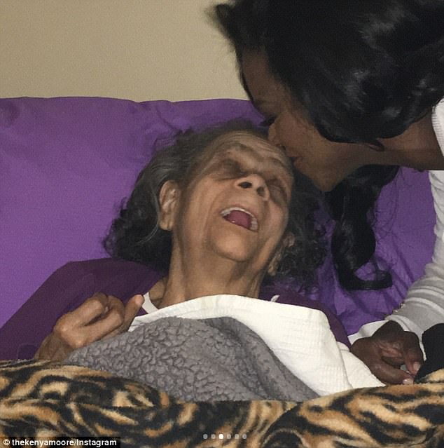 Revealed: ''She finally lost her battle with Alzheimer's disease,' Kenya shared in the post