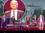 Disney World just unveiled President Donald Trump's animatronic figure (pictured) on stage in the Liberty Square area at the Magic Kingdom theme park