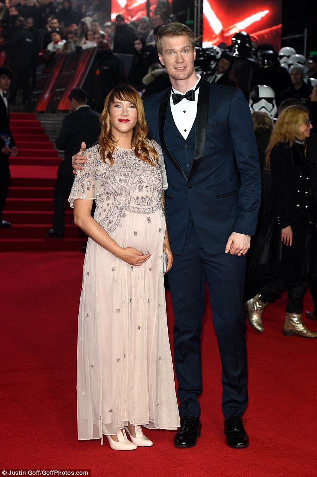 Soon-to-be parents: Actor Joonas popped the question in August and the duo are expecting a boy in February 2018