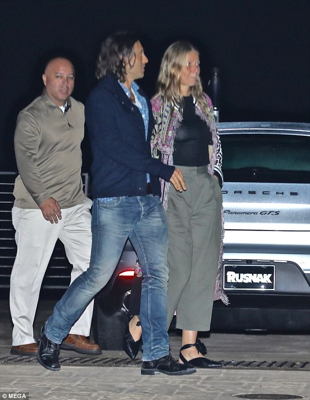 Meanwhile Gwyneth is reportedly engaged to boyfriend of three years Brad Falchuck. The couple are pictured in Malibu in September