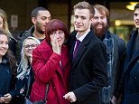 Liam Allan, pictured with his mother Lorraine, poses outside Croydon Crown Court after all rape charges against him were dropped