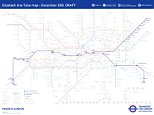 The new Tube map was released today to mark one year from the opening of the Elizabeth line. In December 2018 the line will operate in three sections from Heathrow Airport in the west to Abbey Wood and Shenfield in the east
