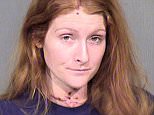 Alyssa Pettibone, 26, was arrested and charged with second-degree murder following the fatal shooting of her two-year-old son. She was found next to his dead body, after having repeatedly stabbing herself in the neck (her wounds are visible in this mugshot)