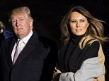 First lady Melania Trump (right) was reportedly 'blindsided' by the Wall Street Journal report that came out January 12 and said that a lawyer for President Trump (left) paid off a porn star in the last few weeks of the presidential election to keep quiet about an alleged affair 