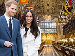 Harry and Meghan, pictured at a charity event earlier this week. New details about the couple's wedding were announced today when it emerged more than 2,000 members of the public will be selected to enter the grounds of Windsor Castle on the day of the ceremony