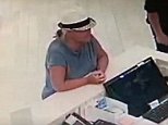 Lois Riess, 56, who has been on the run after killing her husband and a woman in Minnesota and Florida has been spotted on hotel CCTV wearing her female victim's hat