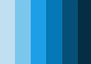 таблица сочетания голубого цвета