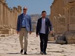 The Duke of Cambridge has followed in the footsteps of his wife by visiting the ruins of a Roman settlement in Jordan as he continues his tour of the Middle East