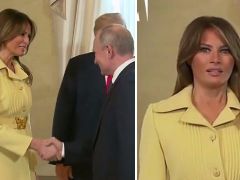Melania Trump's 'face falls' after she's introduced to Vladimir Putin