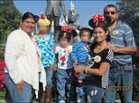 Laura Castillo (left) and her husband Eusebio (right) were arrested last year in Texas for raping their adopted daughter Abigail Alvarado (second from right) for years and forcing her to give birth to three children they then passed off as their own
