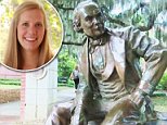 Megan Eppes (pictured) lamented the school's decision to tear down her ancestors statue on Facebook on Friday