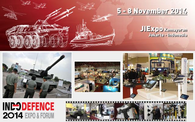 Indo Defence 2014 pictures video Web TV Television photos images gallery tri-service defence event exhibition Jakarta Indonesia 5 to 8 November 2014