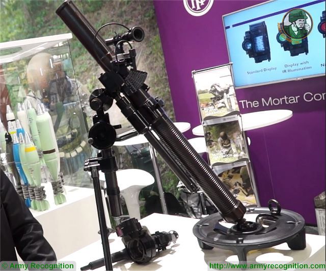 M6 60mm mortar Hirtenberger Austria Austrian Company Eurosatory 2016 defense exhibition Paris France 640 001