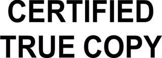 Image result for certified true copy