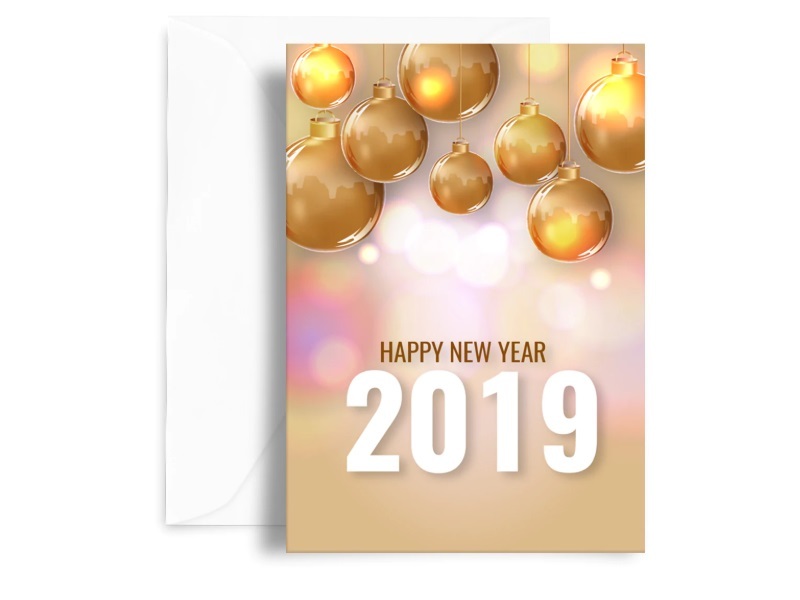Happy New Year Greeting Card - SK1517