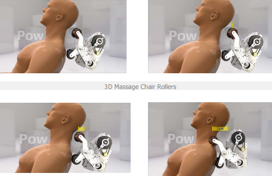 3D Massage Chair Rollers