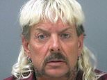FILE - This file photo provided by the Santa Rose County Jail in Milton, Fla., shows Joseph Maldonado-Passage. Prosecutors say Maldonado-Passage, also known as "Joe Exotic, tried to arrange the killing of Carole Baskin, the founder of Big Cat Rescue. Lurors were shown a Facebook video Tuesday, March 26, 2019,  that depicts Maldonado-Passage shooting a blow-up "Carole" doll in the head. Other videos show him pretending to dig a grave for Baskin and threatening to mail her rattlesnakes. (Santa Rosa County Jail via AP, File)