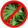 Cannabis prohibited sign