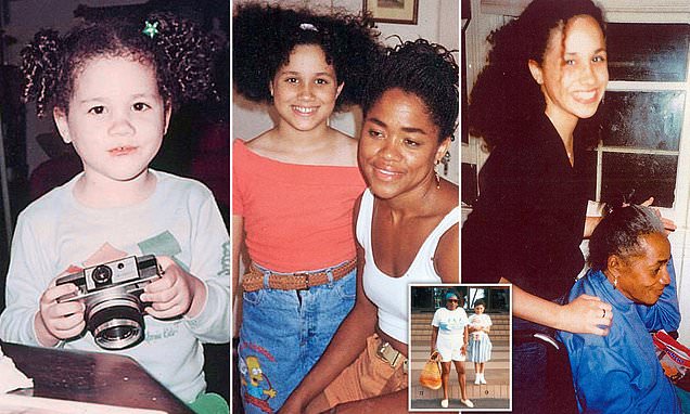 Never-before seen pictures from Meghan's California childhood reveal party-loving teen 