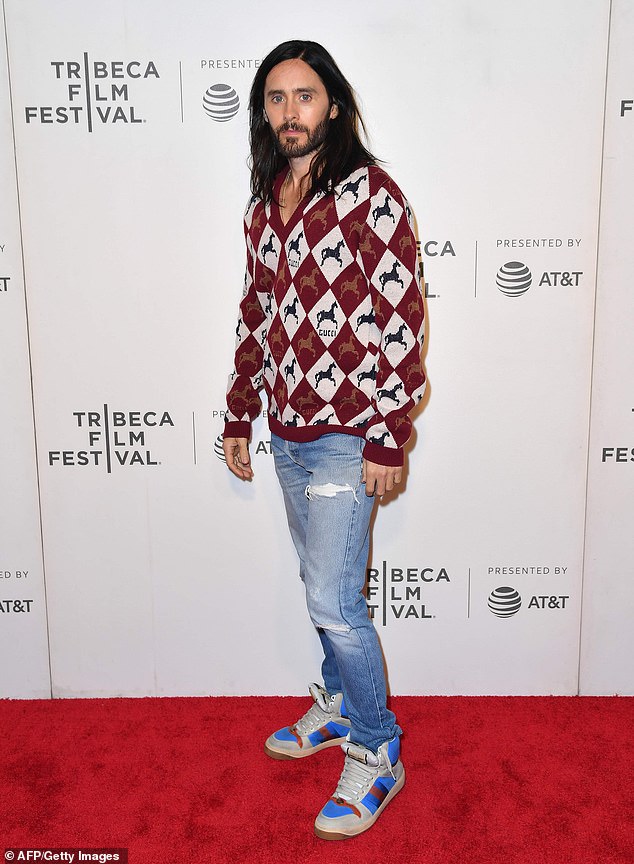 Directing debut: Jared Leto looked casually comfortable at the world premiere of his feature directorial debut, the documentary A Day In the Life of America