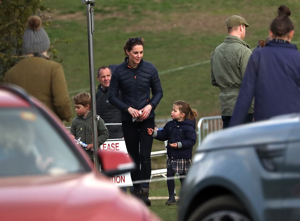 The princess was snapped wearing the same tartan skirt she wore when she was last seen in public, attending the Burnham horse trials in Norfolk in April