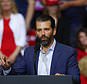 FILE - In this Thursday, March 28, 2019, file photo, Donald Trump Jr. speaks at a rally for President Donald Trump in Grand Rapids, Mich. The chairman of the Senate intelligence committee says the panel subpoenaed Donald Trump Jr. after he backed out of two interviews that were part of its Russia investigation. (AP Photo/Paul Sancya, File)