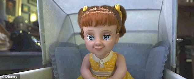 Creepy! Missing from the teaser was the villain of Toy Story 4, a 1950s pullstring doll called Gabby Gabby (Christina Hendricks)