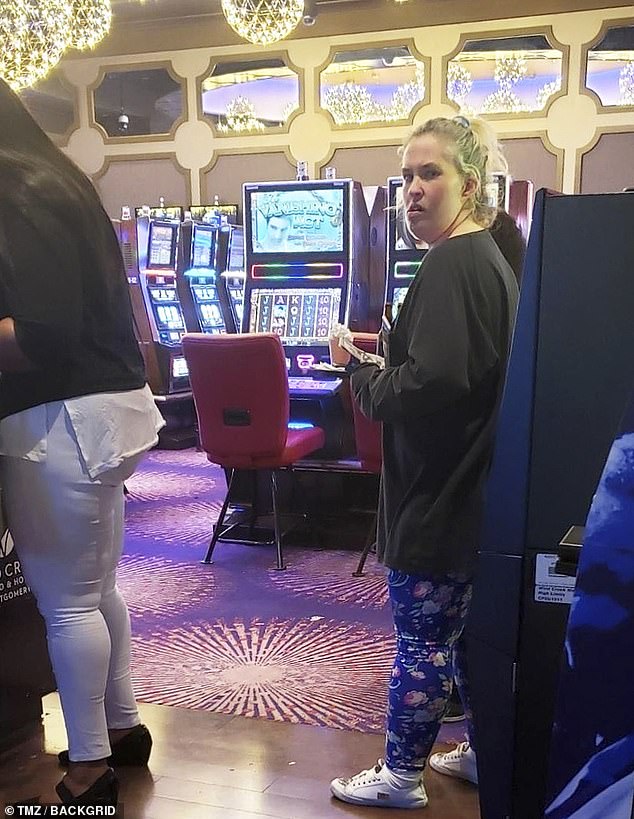 Again on the gambling floor: And in early April Mama was spotted gambling. A source said she won $1,000 in one night