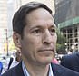 FILE- In this Aug. 24, 2018 file photo, Dr. Thomas Frieden, center leaves court in the Brooklyn borough of New York. On Tuesday, June 4, 2019, the former head of the U.S. Centers for Disease Control and Prevention has pleaded guilty to a disorderly conduct violation related to his 2018 arrest for alleged sexual misconduct. (AP Photo/Mary Altaffer, File)
