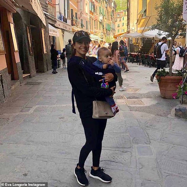 Happy family: The producer has been enjoying motherhood and frequently posts photos of her happy family on social media