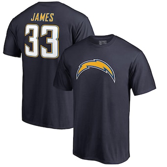 Derwin James Los Angeles Chargers NFL Pro Line by Fanatics Branded Player Icon Name & Number T-Shirt - Navy