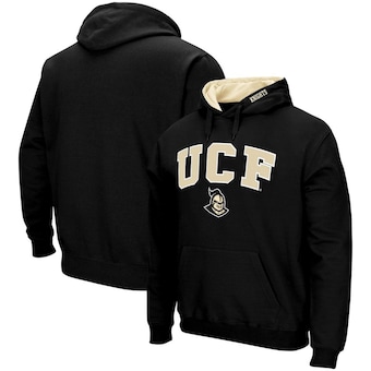 UCF Knights Colosseum Arch & Logo Tackle Twill Pullover Hoodie - Black
