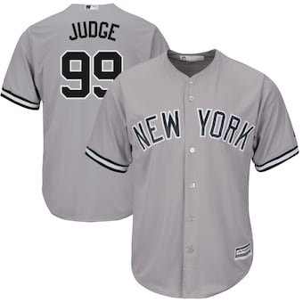 Aaron Judge New York Yankees Majestic Big & Tall Cool Base Player Jersey - Gray