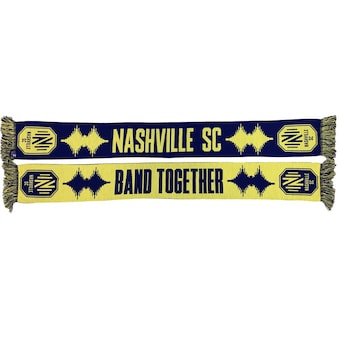 Nashville SC Soundwave HD Knit Scarf - Navy/Yellow