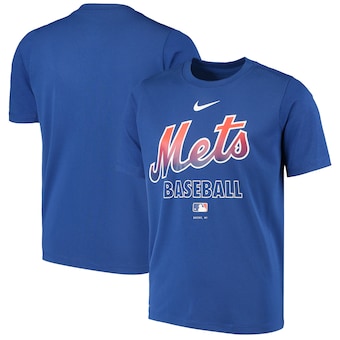 New York Mets Nike Youth Authentic Collection Legend Practice Performance T-Shirt - Royal