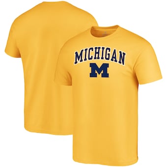 Michigan Wolverines Fanatics Branded Campus T-Shirt - Maize