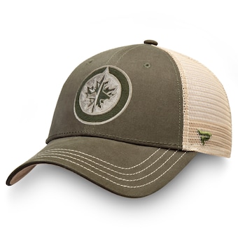 Winnipeg Jets Fanatics Branded Modern Utility Trucker Adjustable Hat - Olive