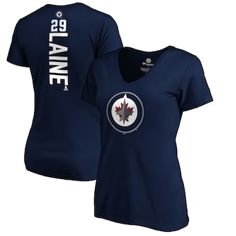 Patrik Laine Winnipeg Jets Fanatics Branded Women's Playmaker V-Neck T-Shirt - Navy