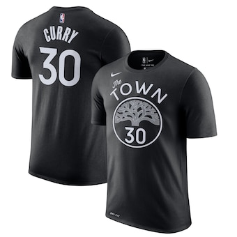 Stephen Curry Golden State Warriors Nike 2019/20 City Edition Name & Number T-Shirt - Black
