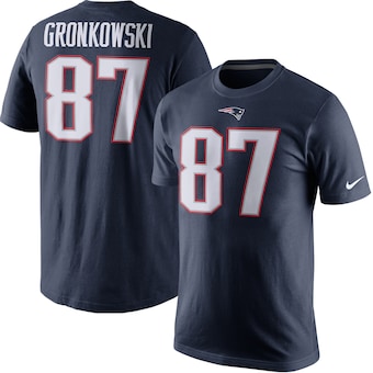 Rob Gronkowski New England Patriots Nike Player Pride Name & Number T-Shirt - Navy Blue