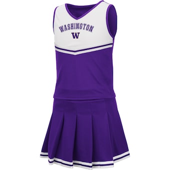 Washington Huskies Colosseum Girls Youth Pinky Cheer Dress - Purple