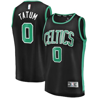 Jayson Tatum Boston Celtics Fanatics Branded Youth Fast Break Replica Player Jersey - Statement Edition - Black