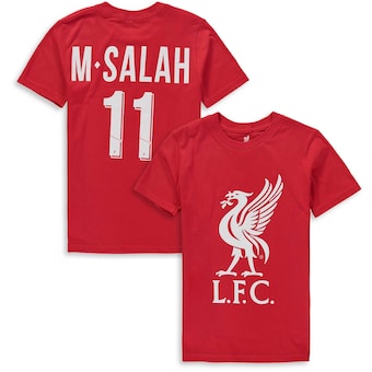 Mohamed Salah Liverpool Youth Club Name & Number T-Shirt - Red