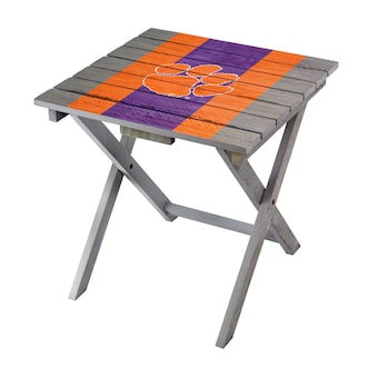 Clemson Tigers Imperial Folding Adirondack Table - Gray